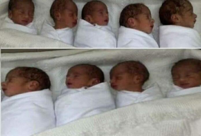 Une Malienne accouche de neuf bébés