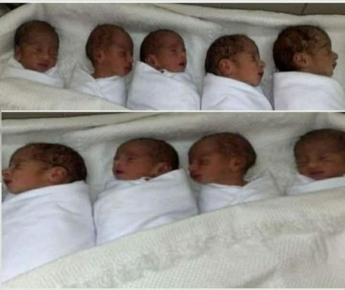 Une Malienne accouche de neuf bébés