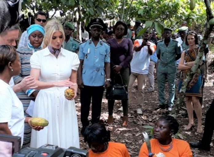 Côte d’Ivoire: Ivanka Trump annonce une aide de 2 millions de dollars pour les femmes